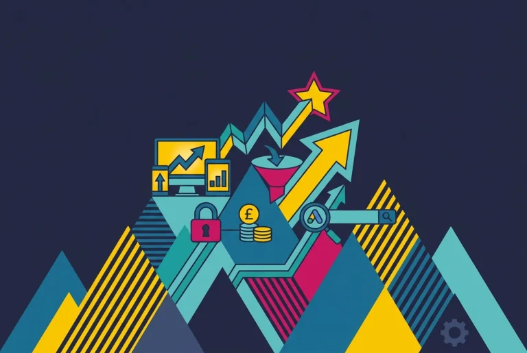 Professional header image for industry analysis: Inside a Month of Hands-On Google Ads Management on a £50...